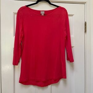 Chico’s Women’s size 1 elbow sleeve tee shirt top